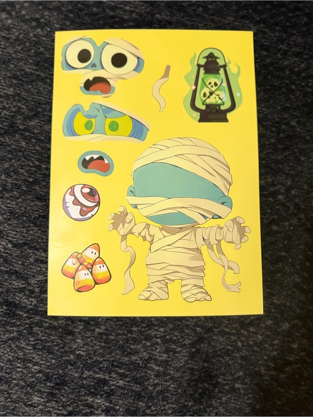Make Your Own Halloween Face with Stickers